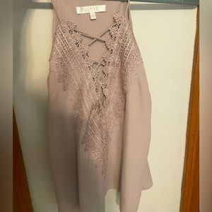 Criss cross lace tank